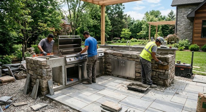 Outdoor Kitchen Construction in Katy, TX